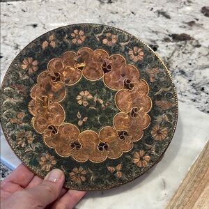 Vintage Etched Copper Plate